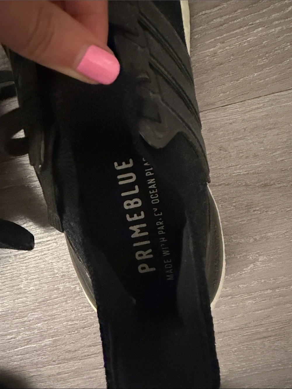 adidas Women's Black Athletic Shoes with Cream Midsole